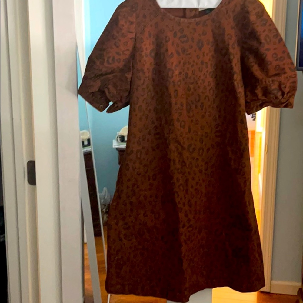 Denim print dress